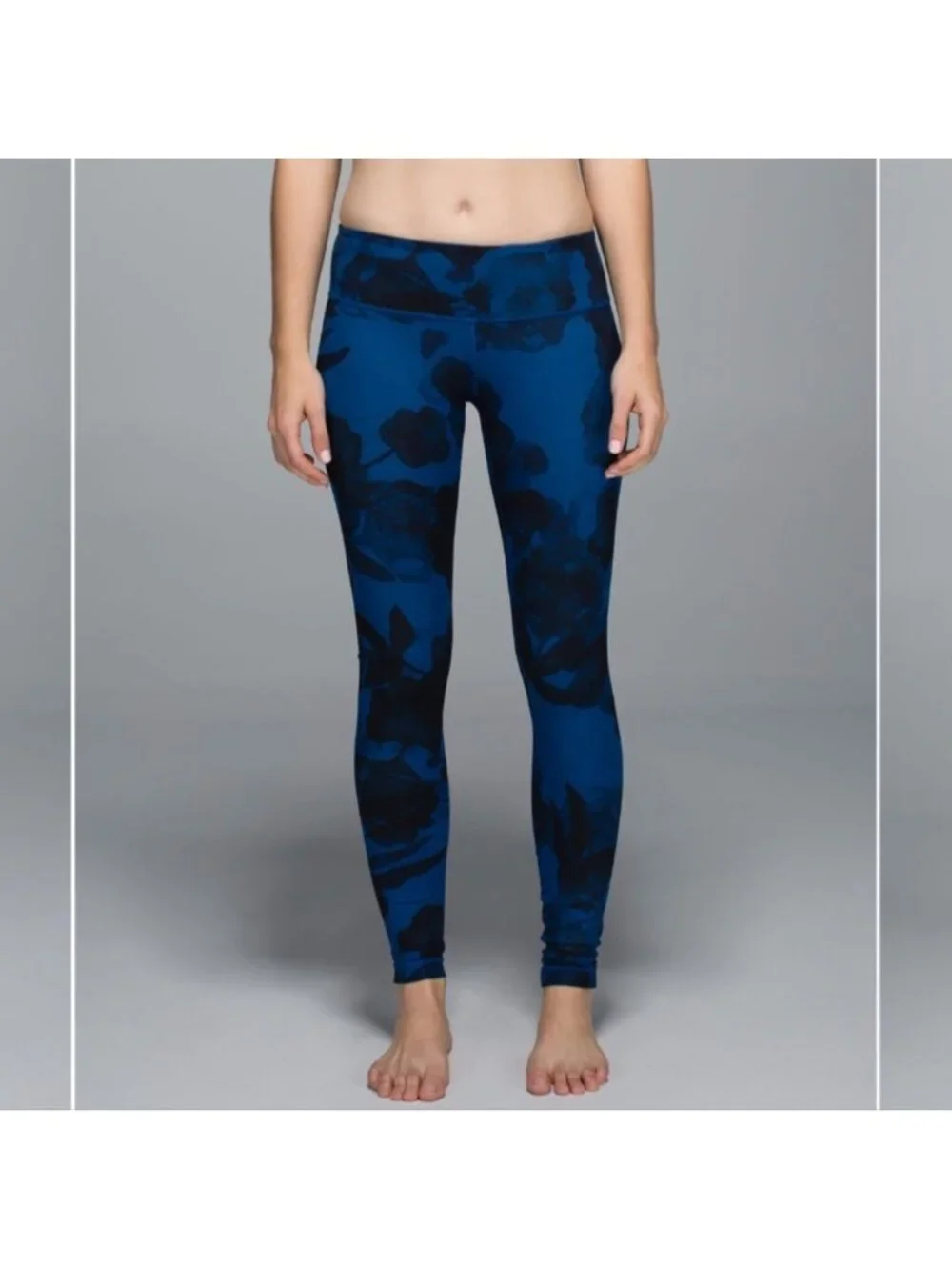 Lululemon Wunder Under Pant *Full-On Luxtreme Jumbo Inky Floral Black Inkwell